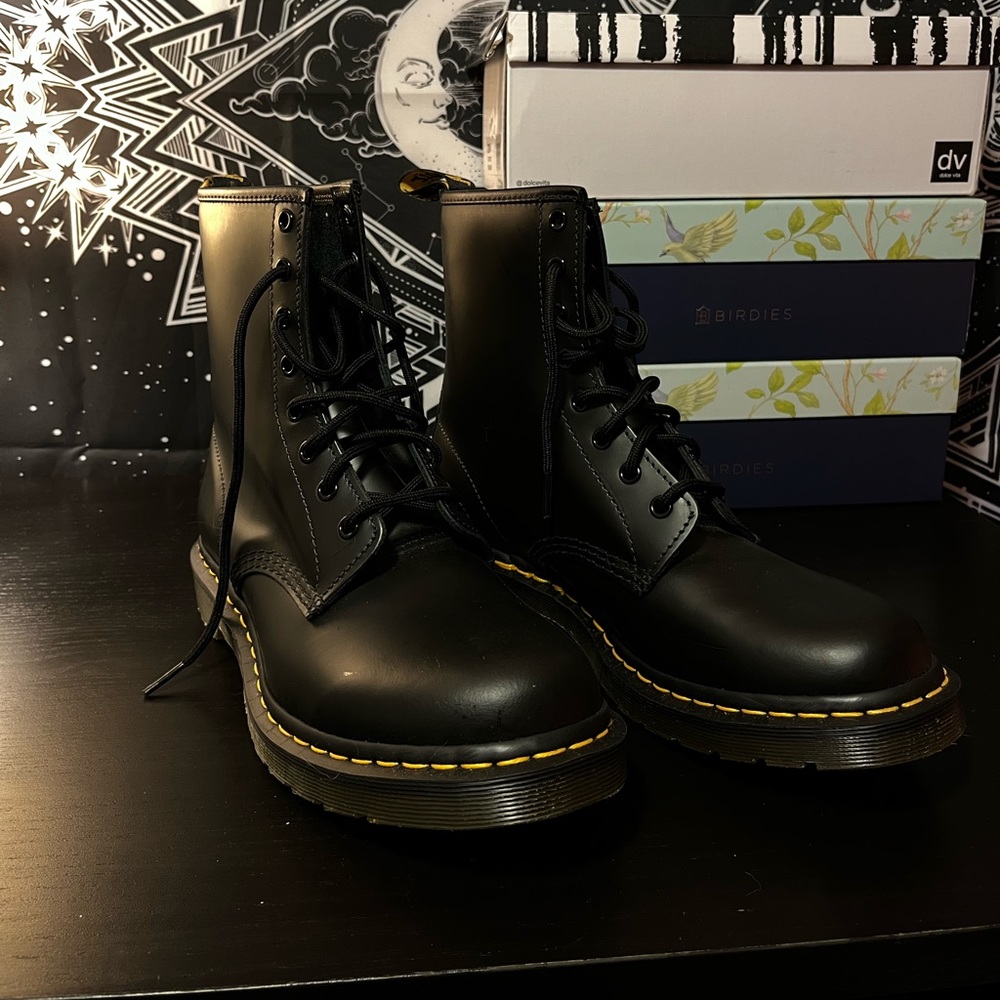 Black Dr Marten Combat Boots